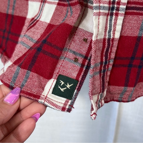 Outdoor Life Plaid Flannel Cotton Button Front Shirt Size S - Picture 5 of 12